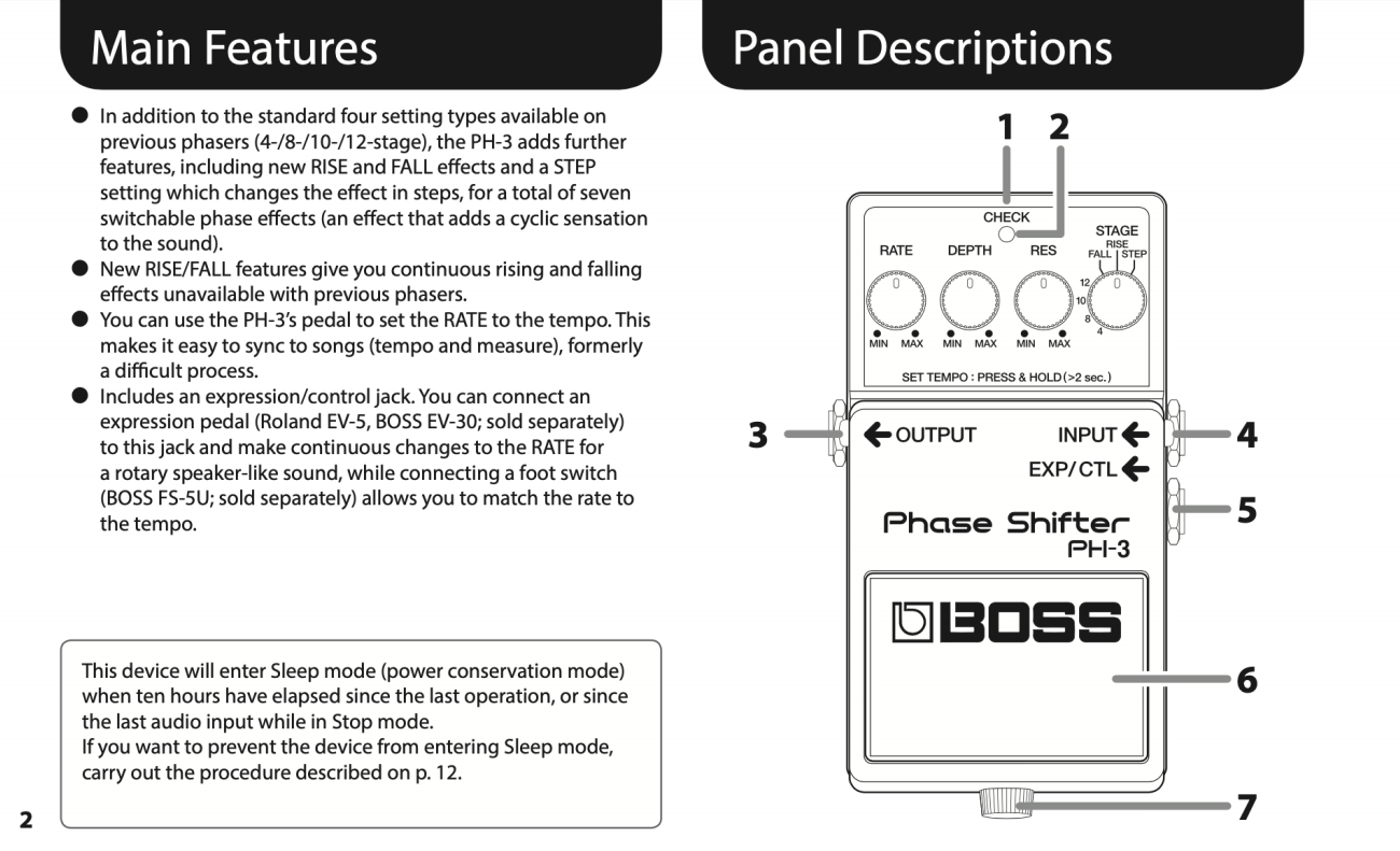 Boss PH-3 Phase Shifter