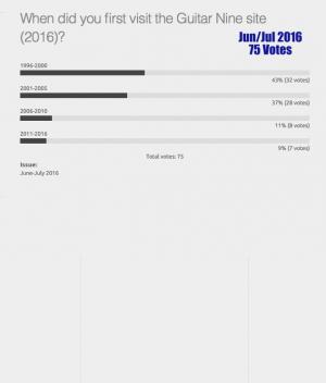 Guitar Nine First Visit Poll (2016)